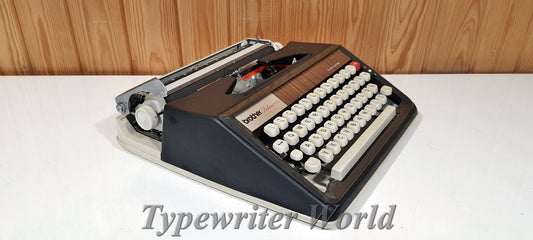 Brother Black Typewriter, Vintage Working Typewriter, Premium Gift for Writers, Classic Collectible, Retro Office Decor