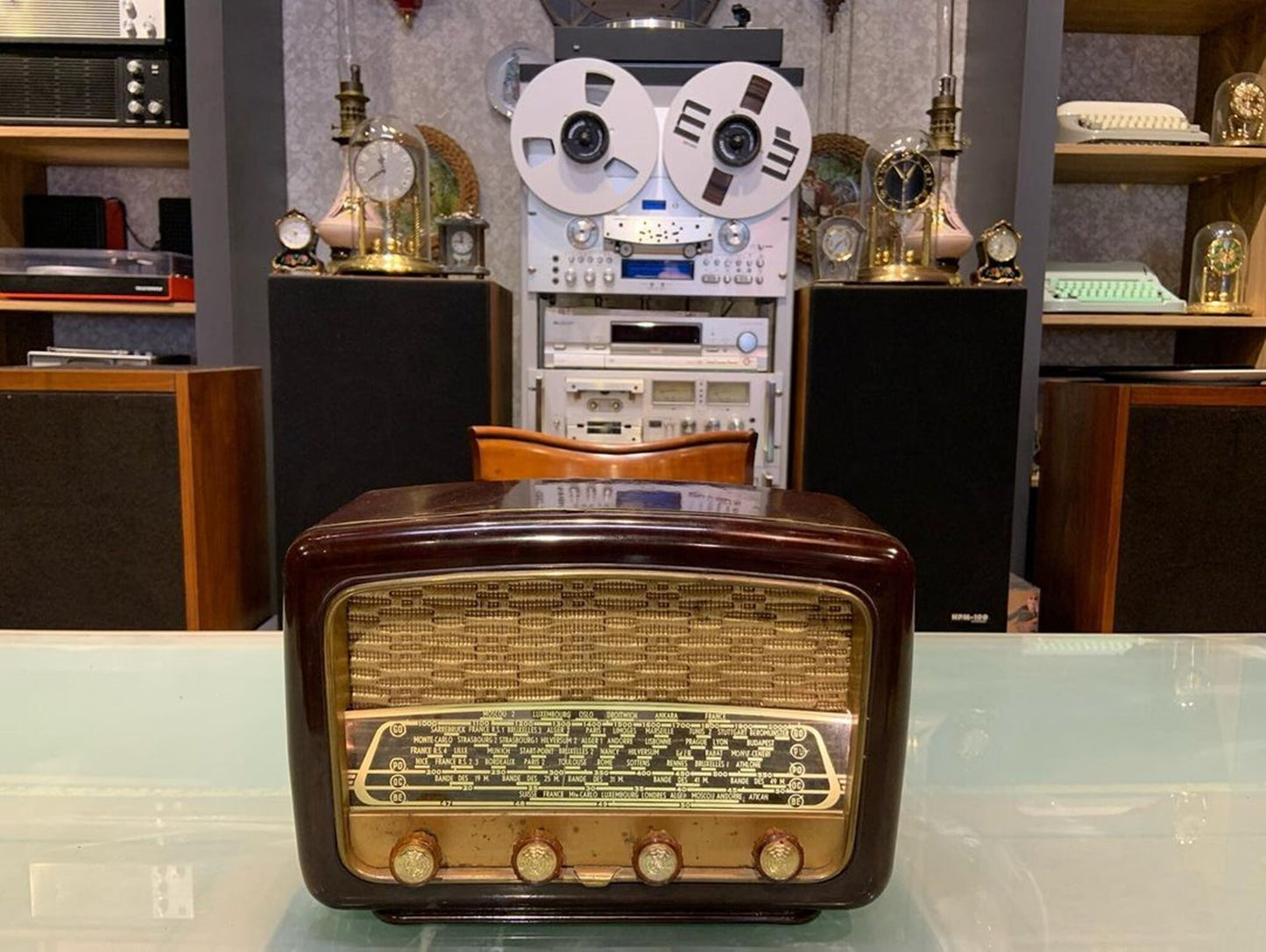 French Lamp Radio | Vintage Radio | Orjinal Old Radio | Radio | Lamp Radio |