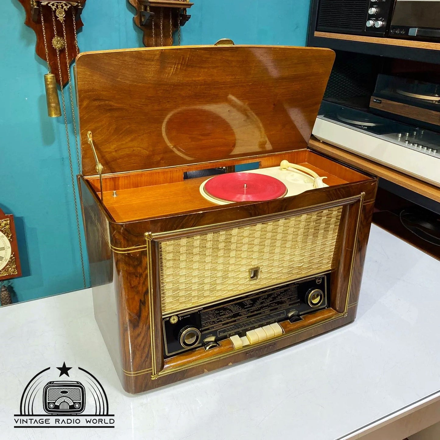PHLIPS PHONOSÜPER 544 - Vintage Radio Marvel, Antique Classic, Lamp Radio Delight!