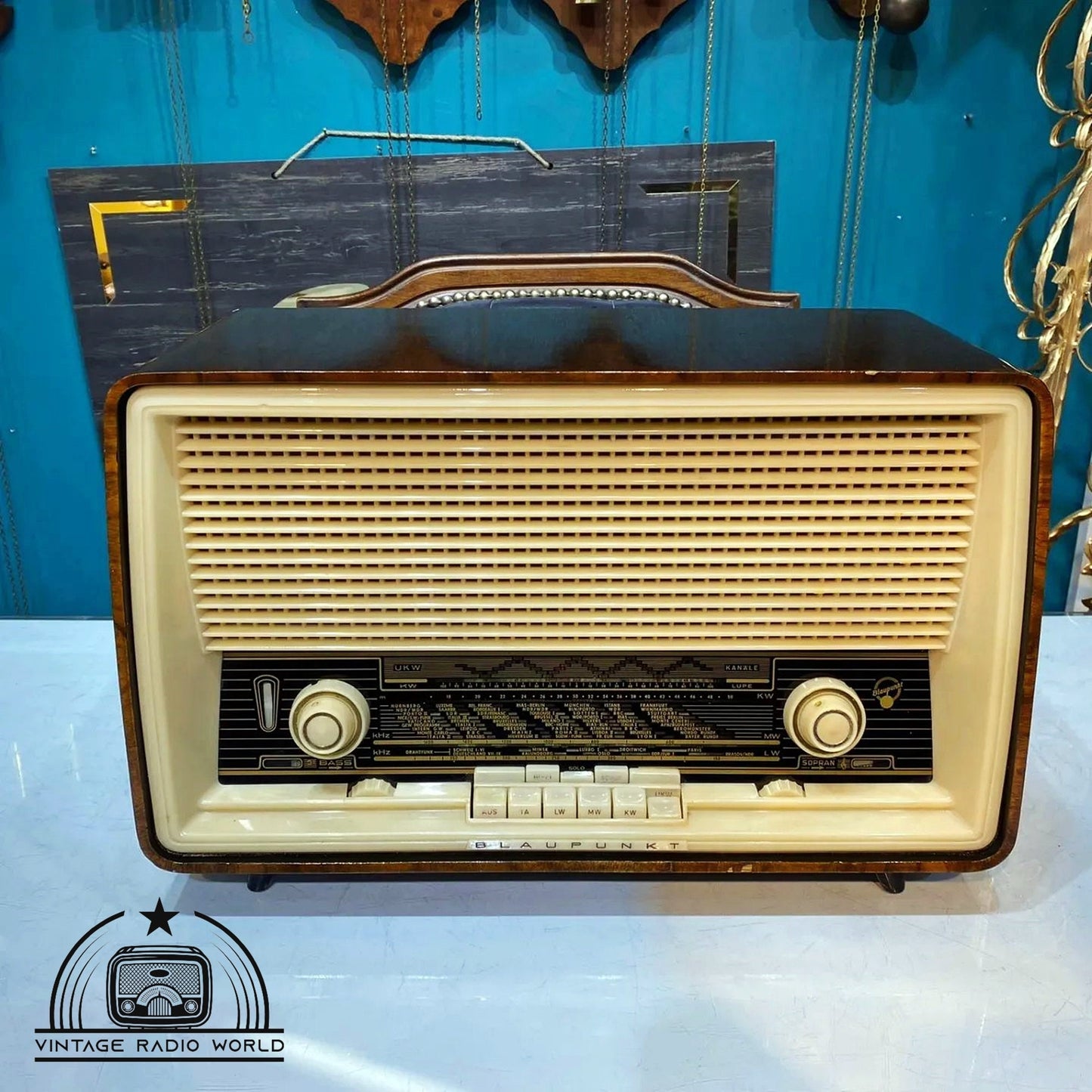 Vintage Blaupunkt Radio | Original Old Radio | Antique Radio | Classic Lamp Radio | Retro Blaupunkt Collectible