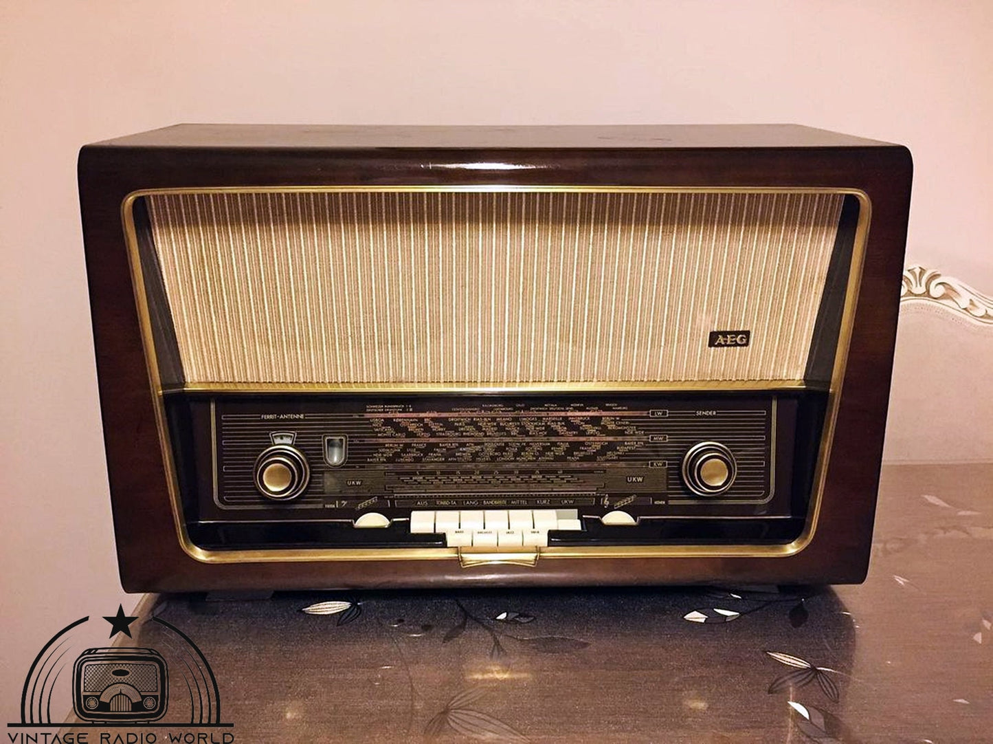 AEG 6077 WD Radio | Vintage Radio | Orginal Old Radio | Radio | Lamp Radio |