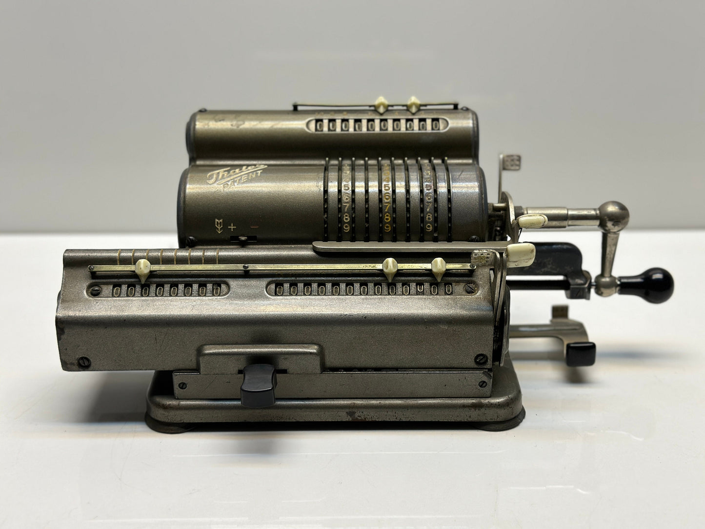 Antique Thales Patent Calculator - German Craftsmanship - Retro Office Decor