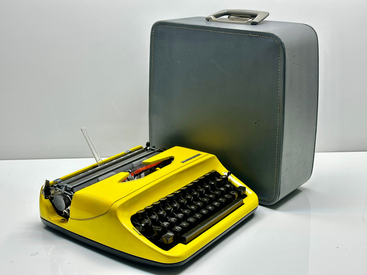 Handwritten Typewriter,Handwritten Elegance Privleg Yellow Typewriter - Premium Gift, Best Antique Gift, Christmas Present