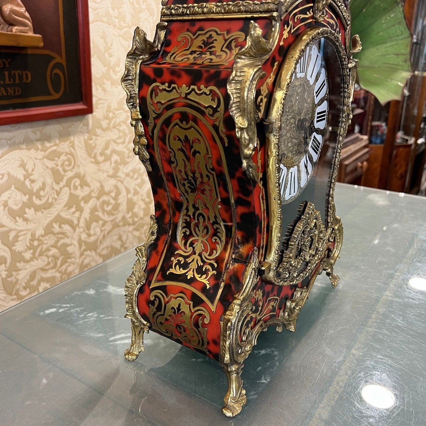Collectible Antique French Boule Clock - Perfect Condition, Fully Functional