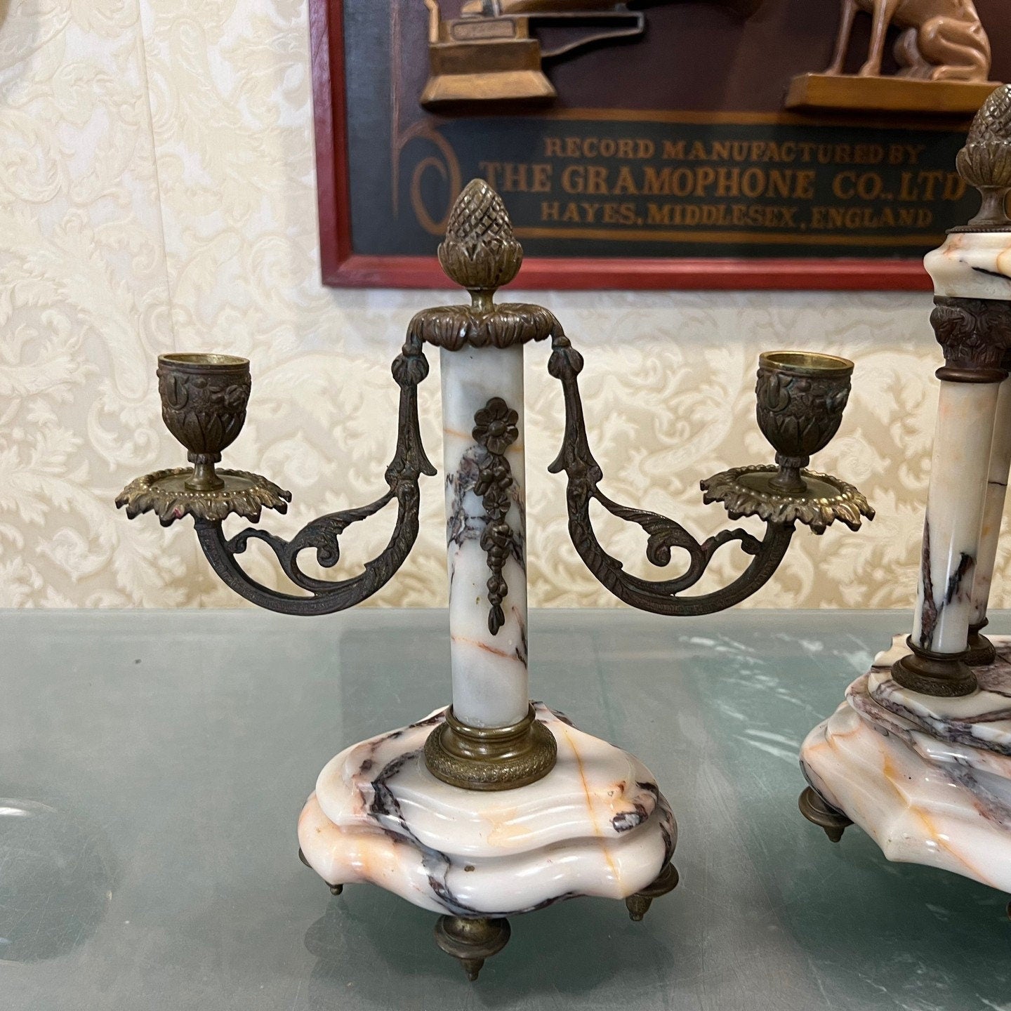 Collectible Antique French Marble Base Mantel Clock - Perfect Condition, Fully Functional, Elegant Design