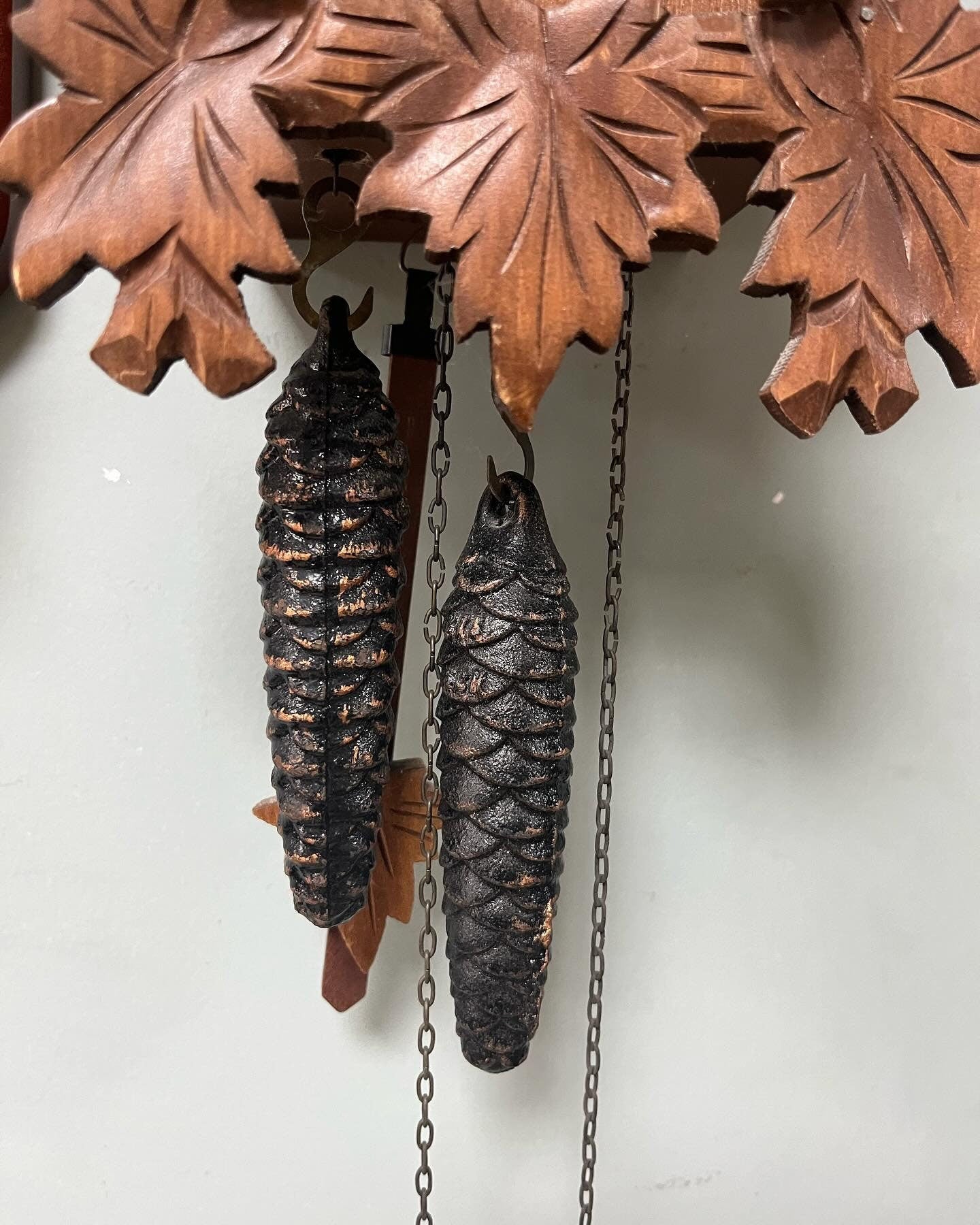 Antique German Cuckoo Clock with Wooden Case | 21x15 cm | Collectible Vintage Timepiece | Fully Functional