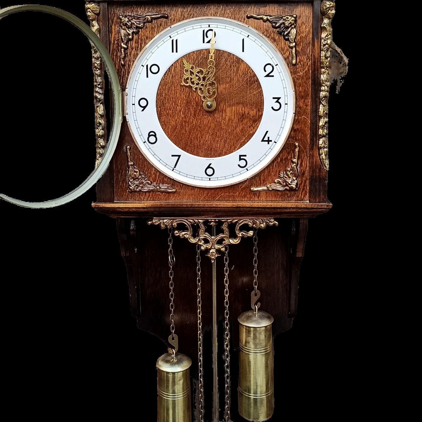 Antique Balcanto Wall Clock | French Made | Elegant Wooden Case | Fully Functional | Collectible Timepiece