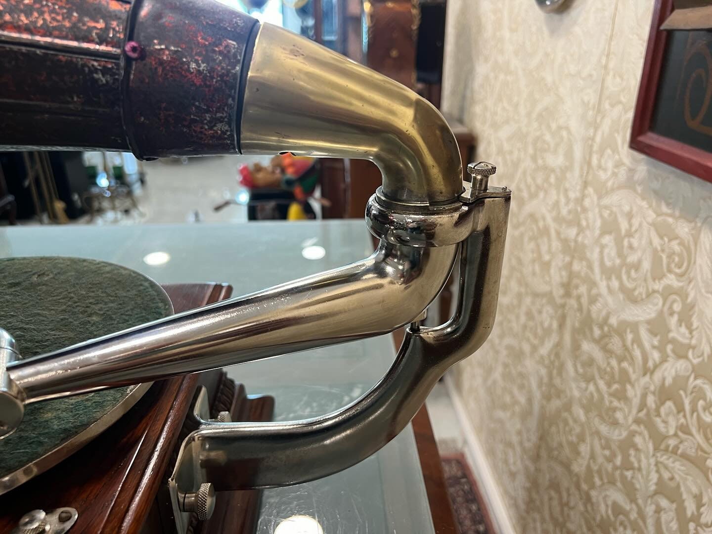 Ultra Rare His Master’s Voice Full Original Horn Gramophone | Excellent Condition- Turntable