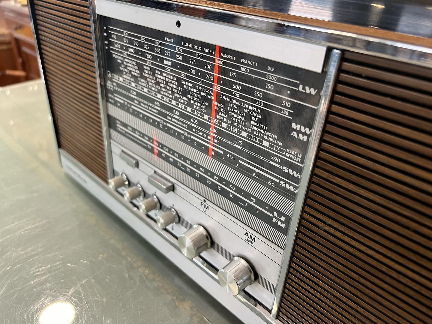 Grundig Stereo Console Radio | FM | High Condition | Fully Functional- Turntable