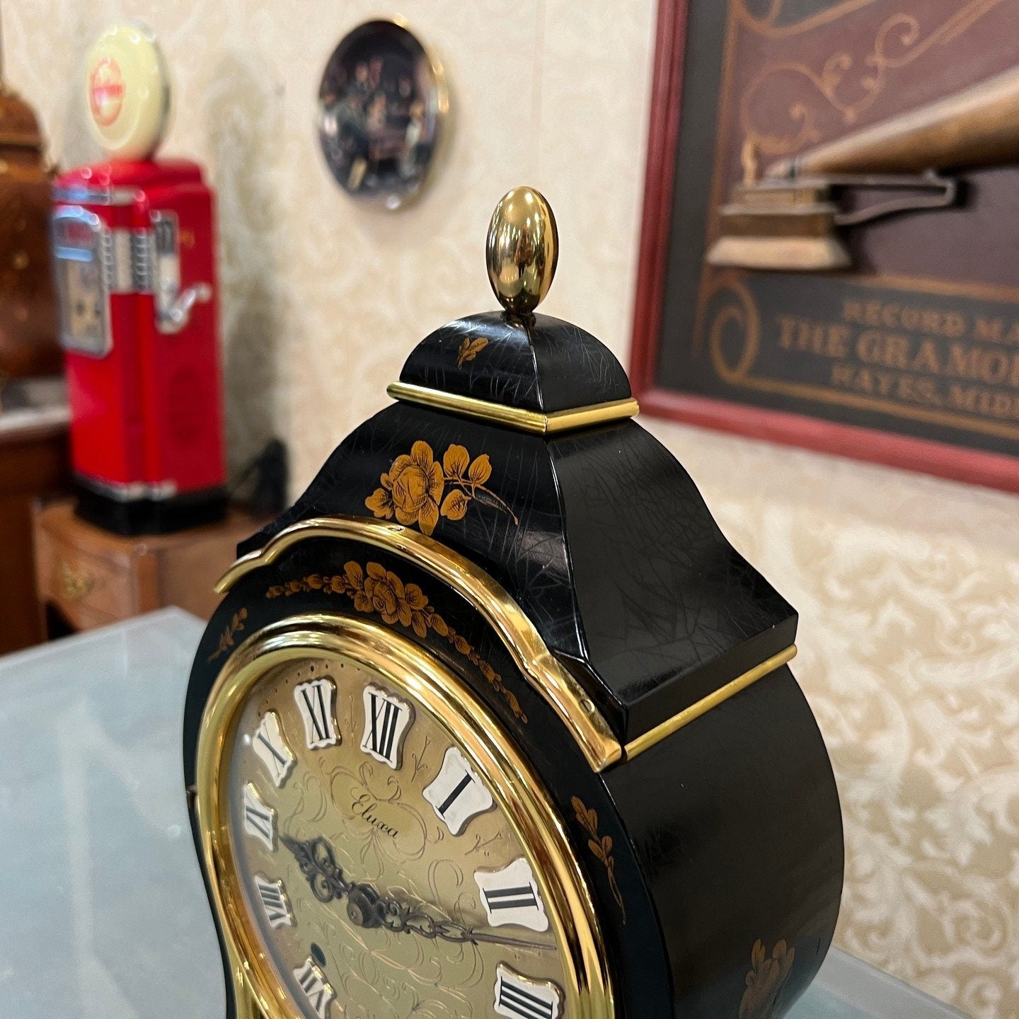 Collectible Antique Eluxa Wall Clock with Stand - Perfect Condition, Fully Functional