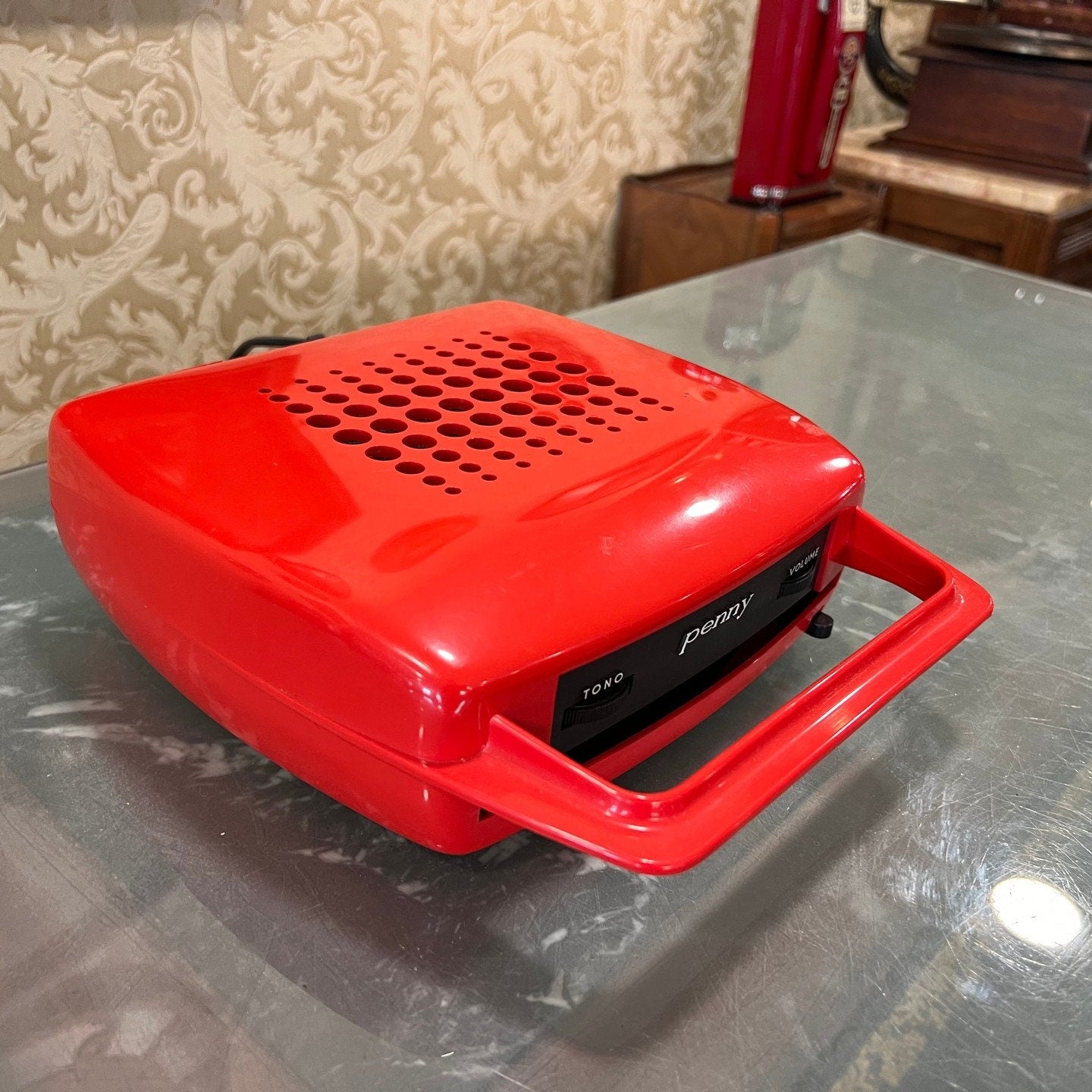 Penny 45 RPM Portable Record Player | High Condition | Fully Functional- Turntable