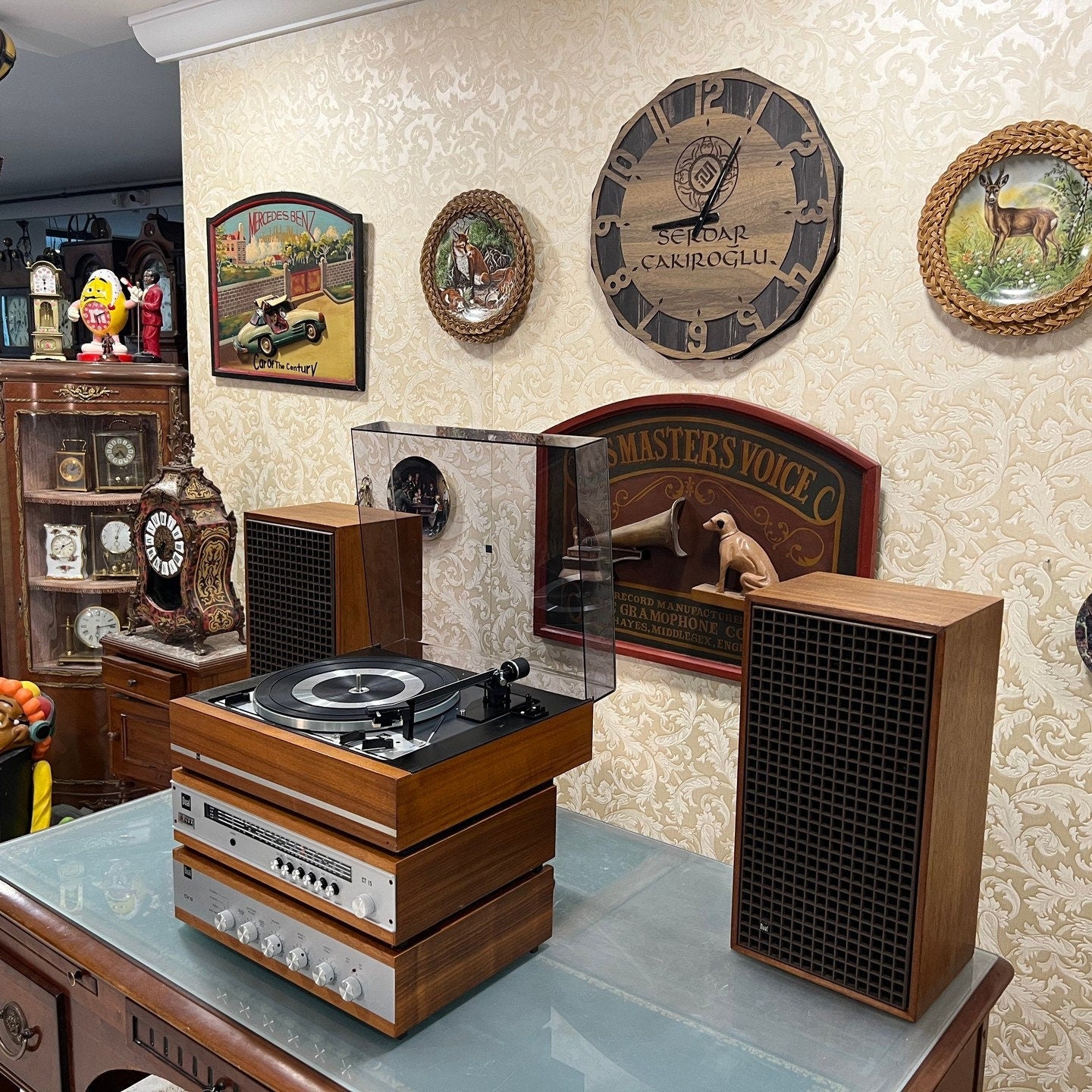 Dual Deck System | Dual CV 12 Amplifier | Dual CT 15 Tuner | Dual 1218 Turntable | Includes Dual CL 144 Speaker Set | High Condition