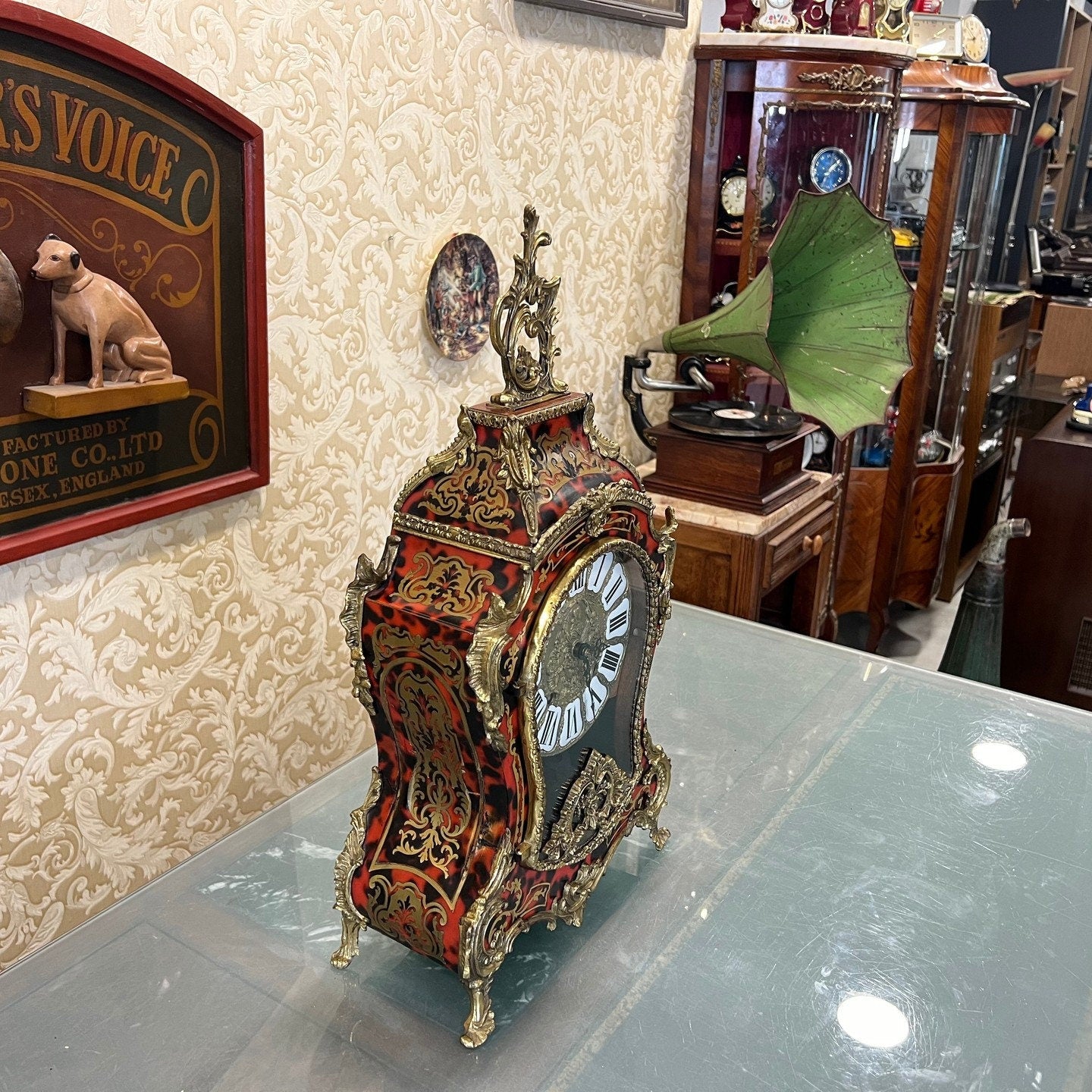 Collectible Antique French Boule Clock - Perfect Condition, Fully Functional