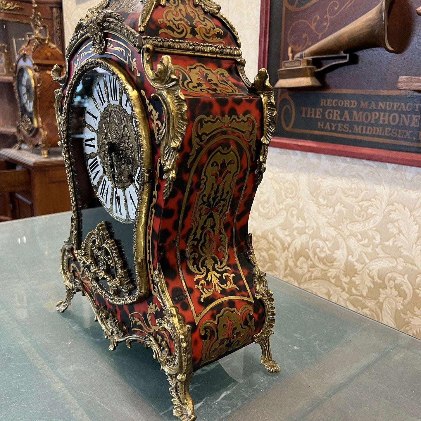 Collectible Antique French Boule Clock - Perfect Condition, Fully Functional