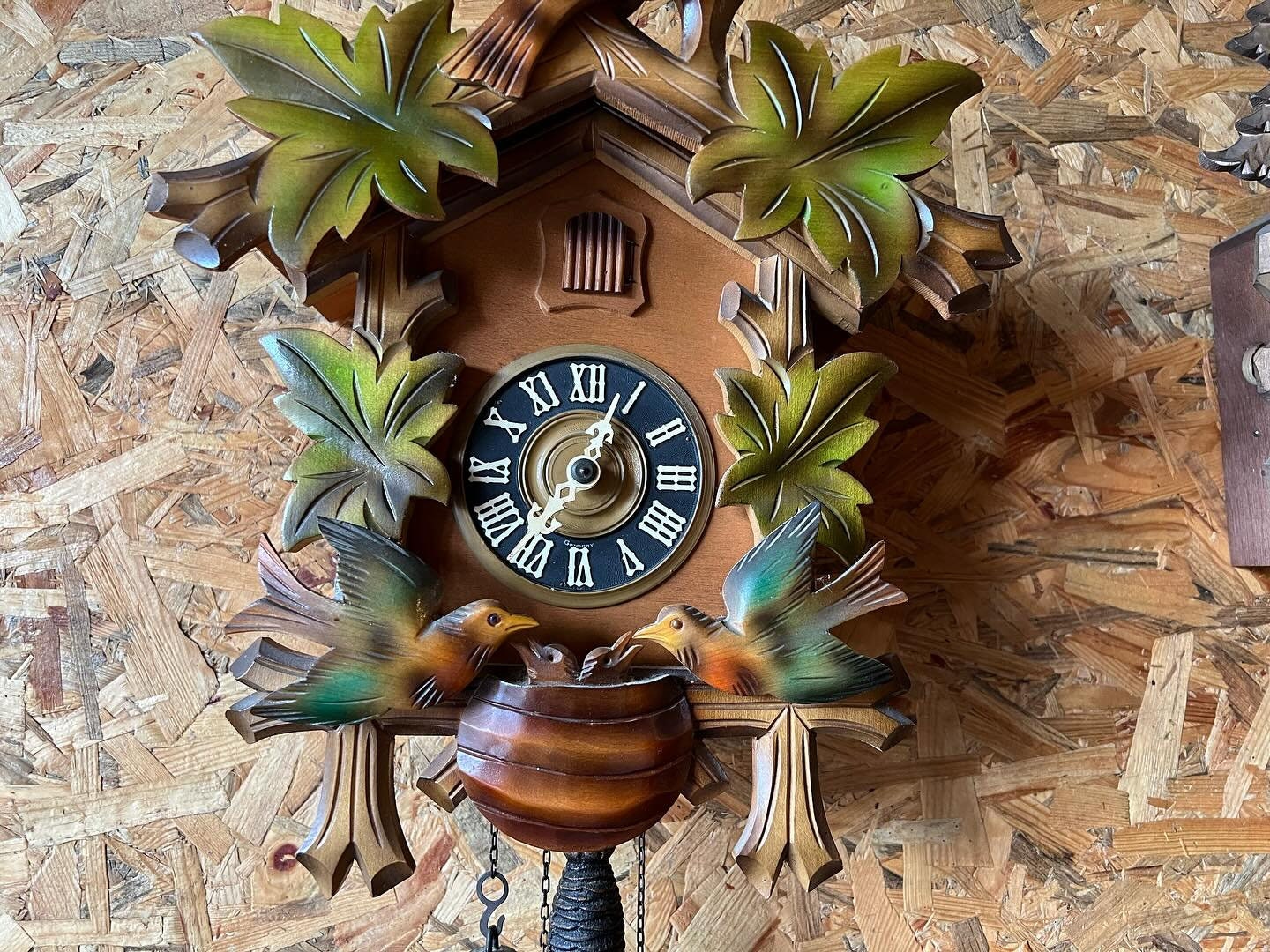 Collectible!! Antique German-Made Large Animated Cuckoo Clock | Flawless Condition | Moving Chicks