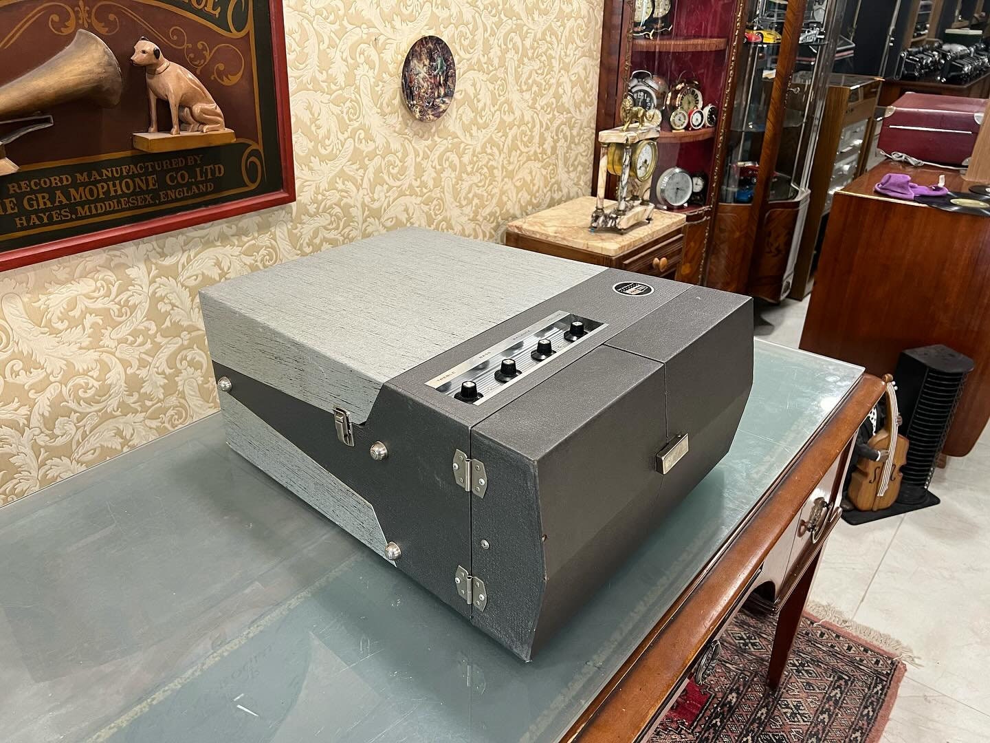 Antique American Webcor Stereo Tube Portable Turntable | 10-Disc Feature | Excellent Condition- Turntable