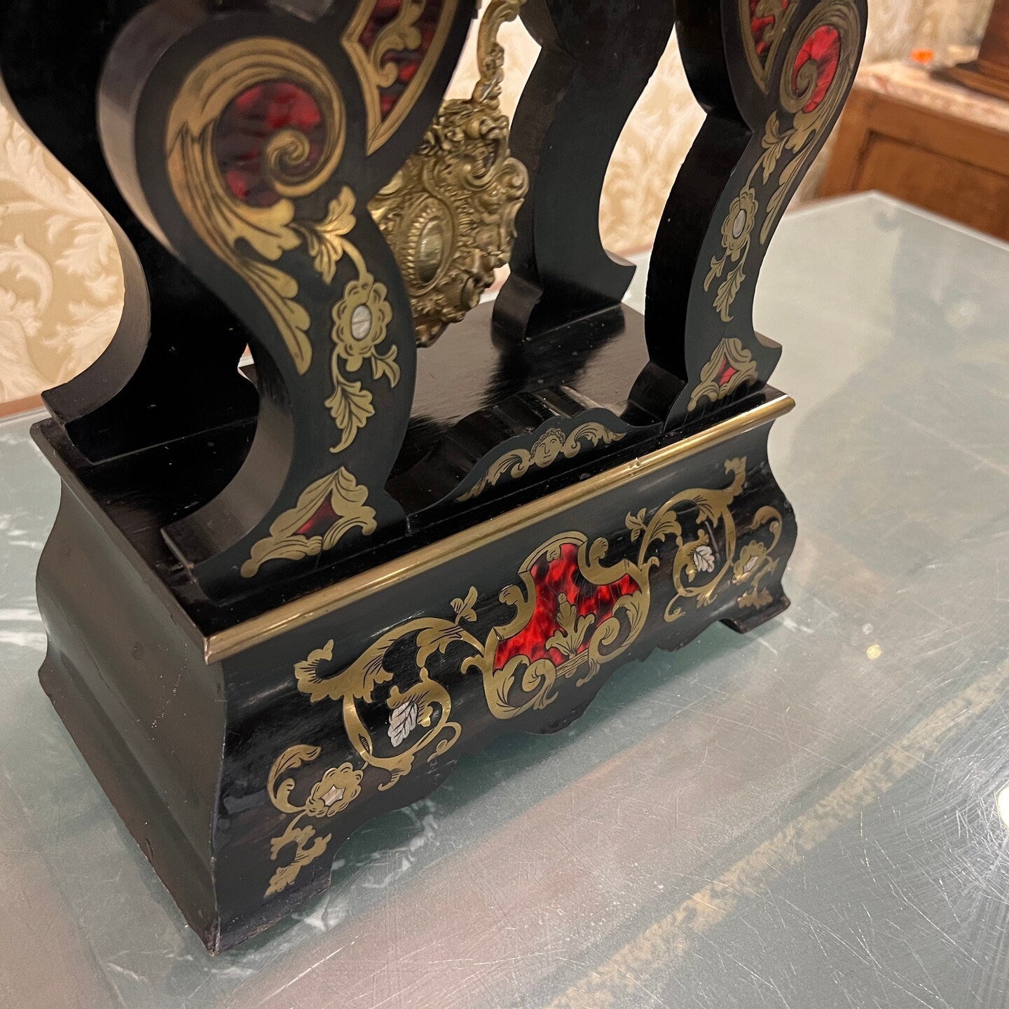 Elegant French Boulle Mantel Clock - High Condition, Fully Functional