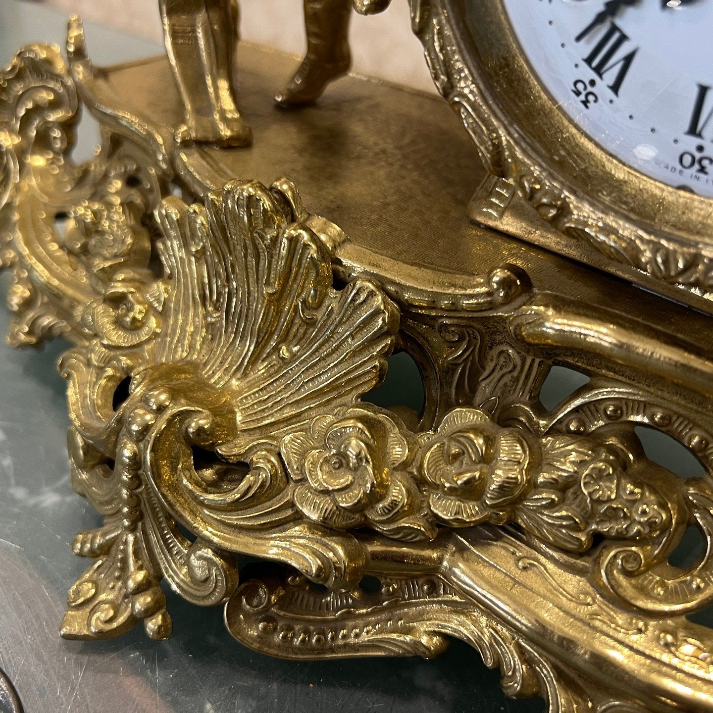 Collectible Antique Bronze Mantel Clock - High Condition, Fully Functional