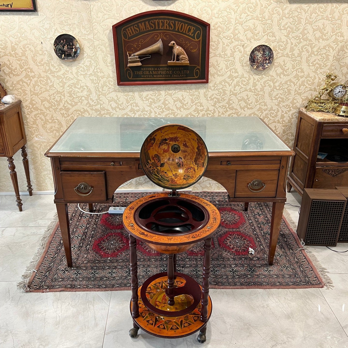 Collectible German Globus Bar | Excellent Condition | Fully Functional | Vintage Antique Globe Bar