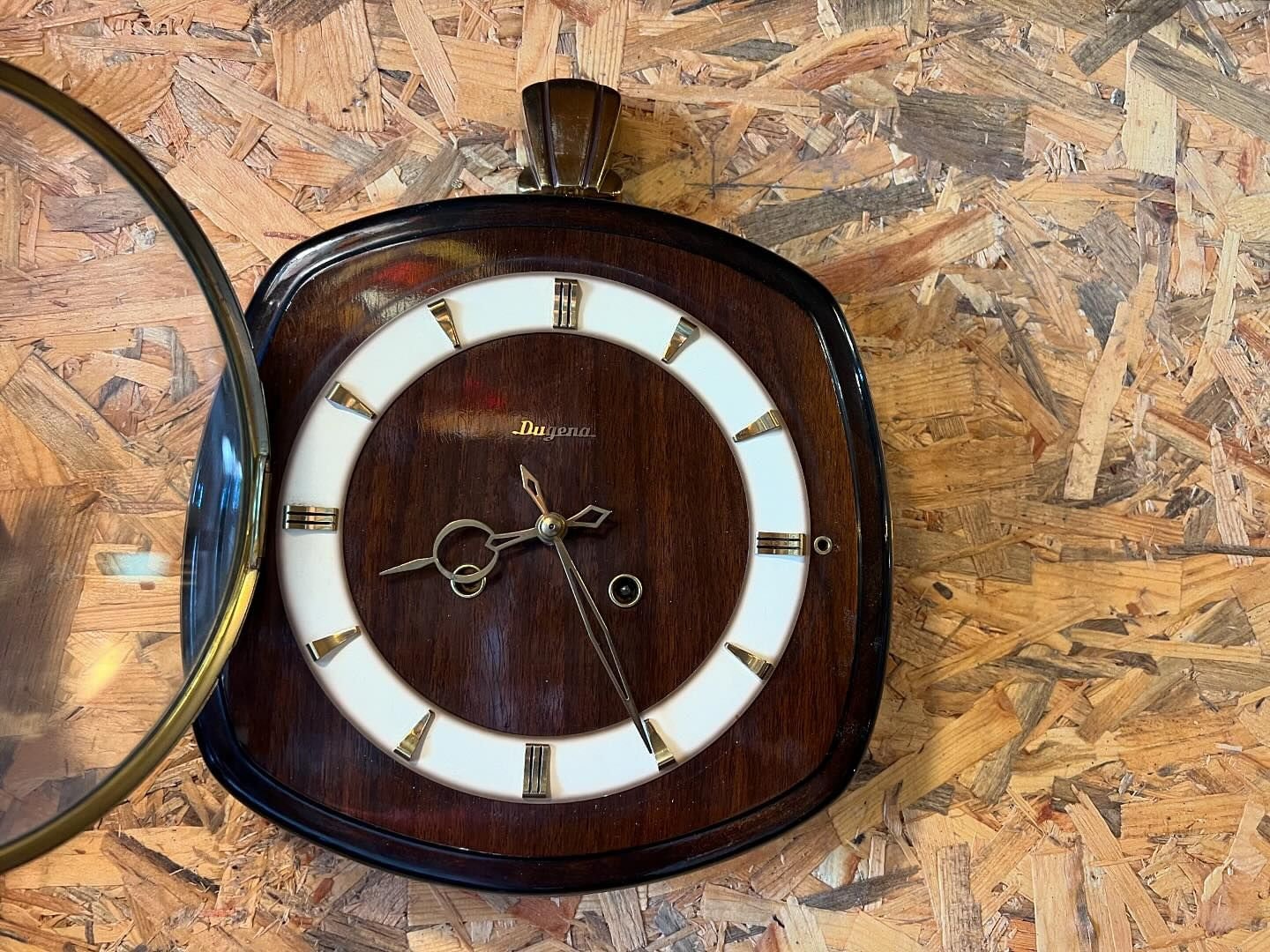 Collectible German Dugena Double Wind Wall Clock | Excellent Condition | Fully Functional | Vintage Home Decor