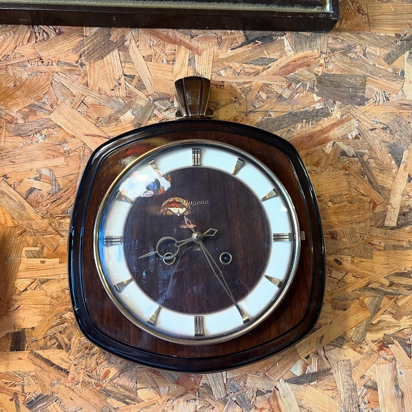 Collectible German Dugena Double Wind Wall Clock | Excellent Condition | Fully Functional | Vintage Home Decor