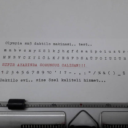 Olympia SM3 RED Typewriter - Premium Gift / Typewriter World / The Most Special Gift,typewriter working