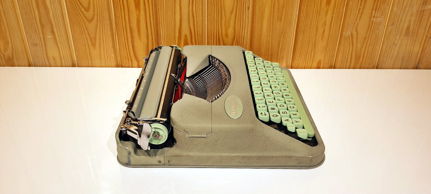Hermes Baby Typewriter | Typewriter Working | Cool Green Color | Green Keys | Premium Gift
