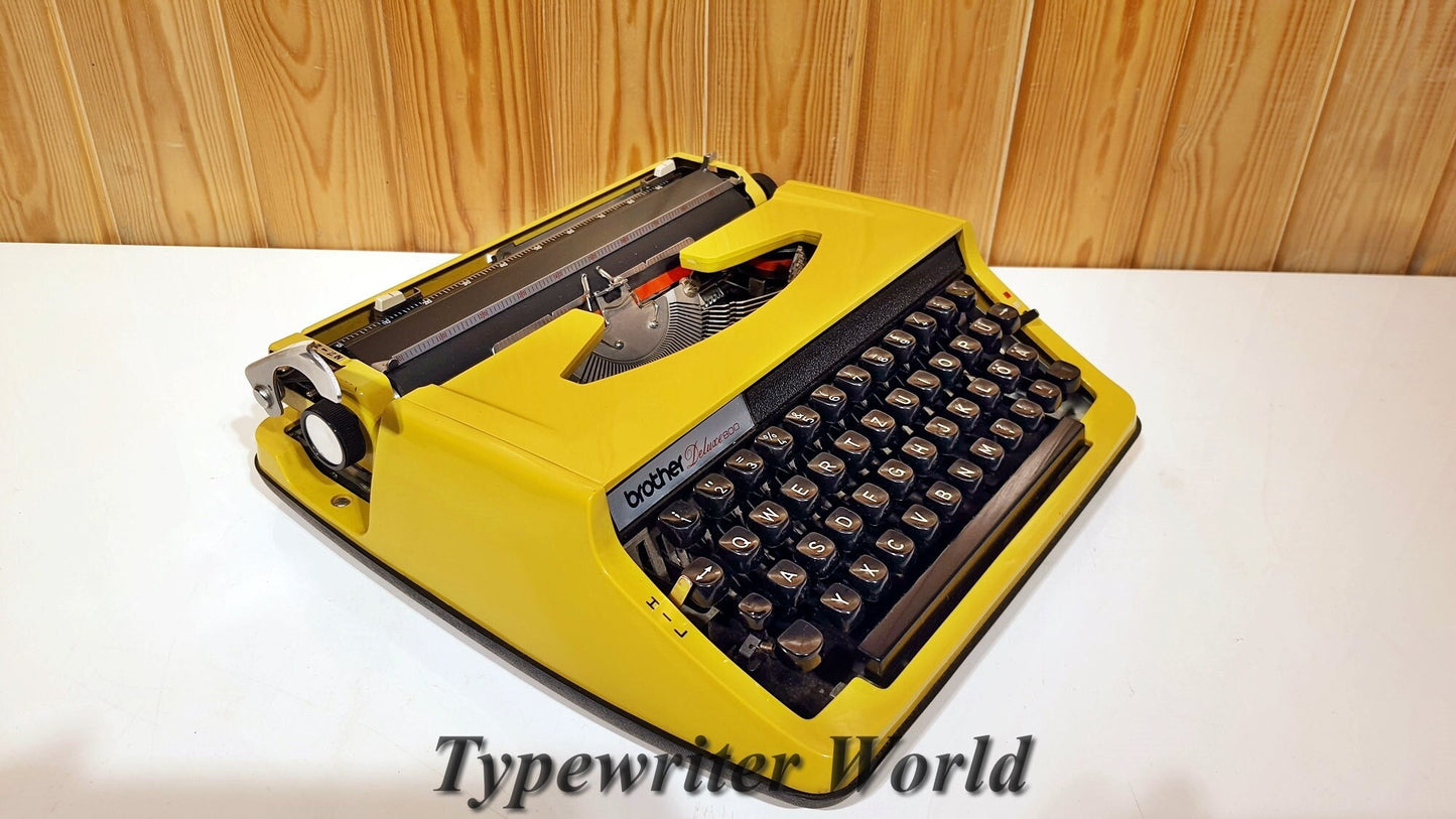 Brother Deluxe 800 Typewriter | Yellow Typewriter | Old Typewriter | Working Typewriter | Vintage Typewriter