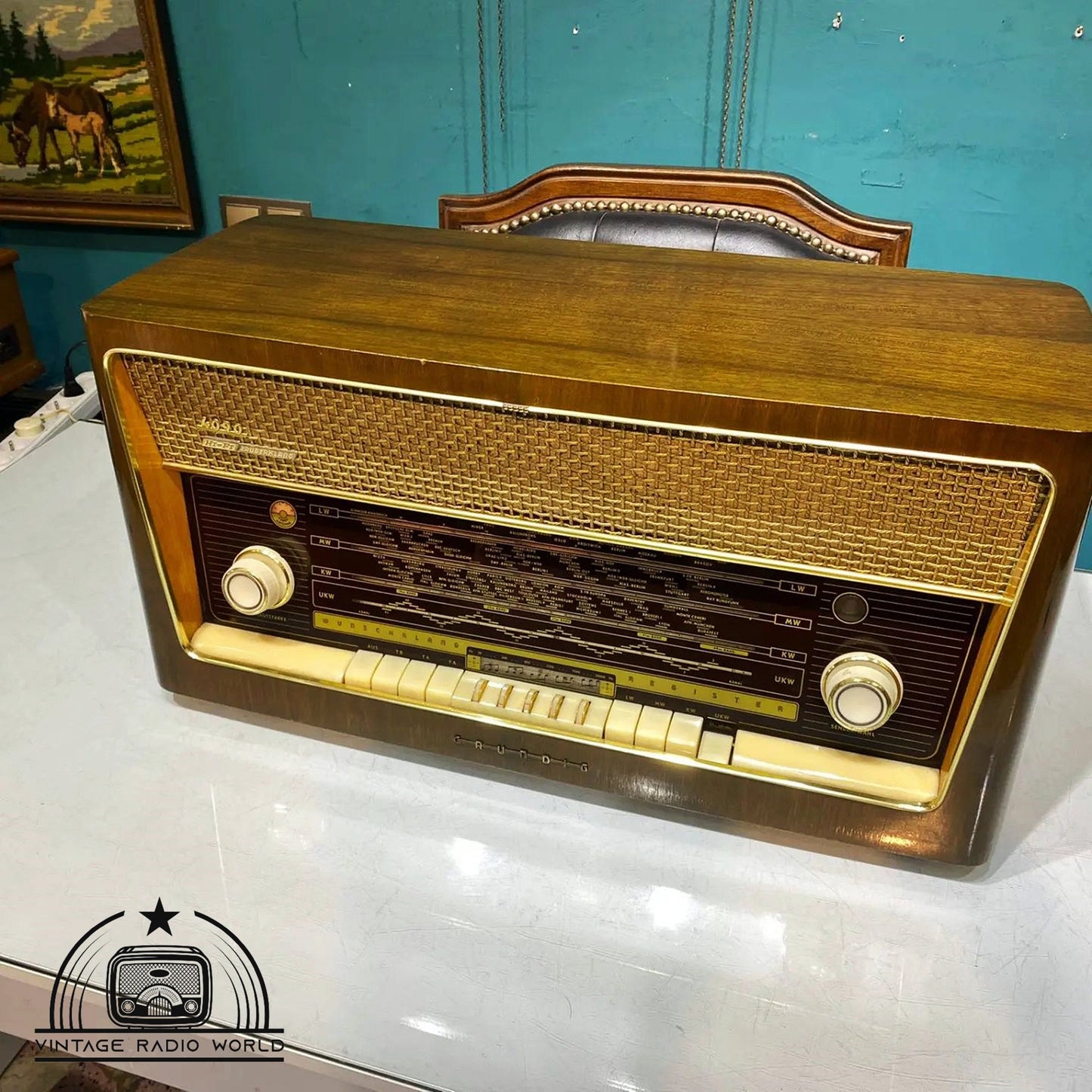 Grundig 4090 Vintage Radio | Orjinal Old Radio | Lamp Radio