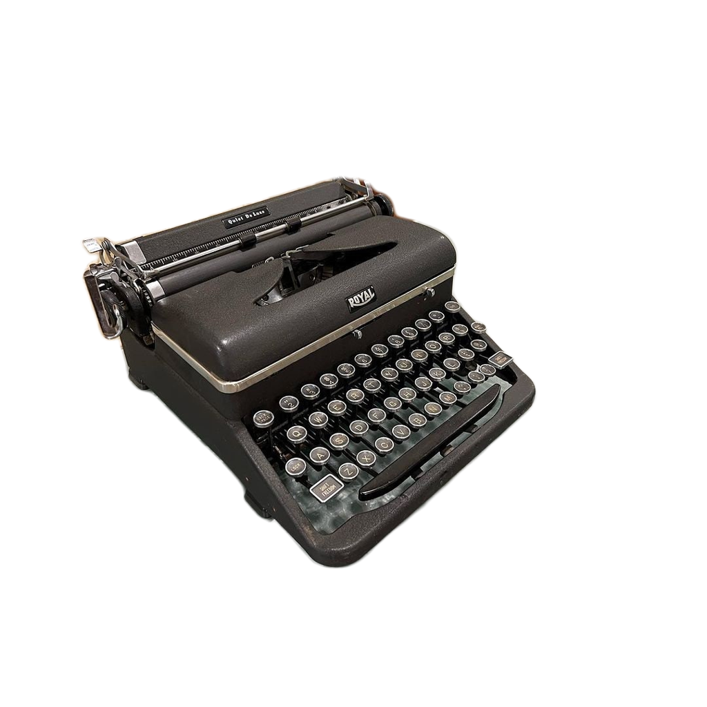 1946 Black Royal Quiet Deluxe Typewriter | Timeless Elegance for Your Workspace