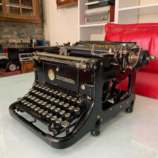 Antique Continental Typewriter - Vintage Manual Writing Tool - Perfect for Collectors, Writers & Home Office Decor ,Fully Working Typewriter