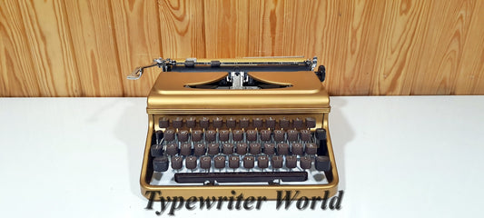 Triumph Gold Typewriter - Stunning Antique Vintage Manual Typewriter | Fully Operational Classic Gift | Perfect Working Condition