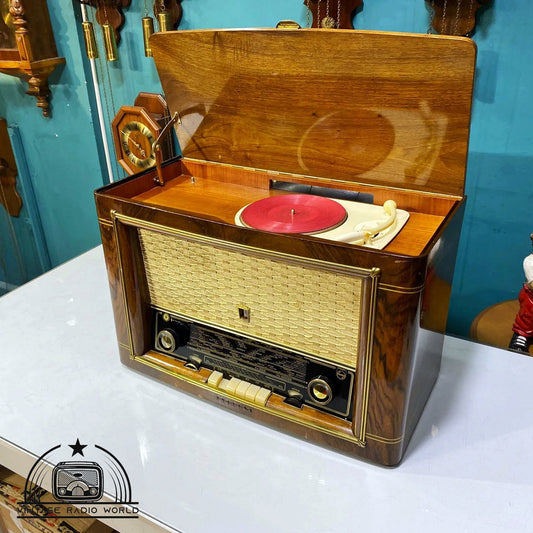 PHLIPS PHONOSÜPER 544 - Vintage Radio Marvel, Antique Classic, Lamp Radio Delight!, Turntable
