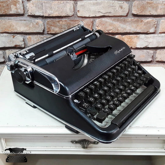 Olympia SM3 Black Typewriter - Antique Typewriter Premium Gift / The Most Special Gift- Vintage Typewriter Working - Gift