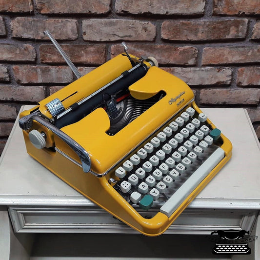 Special Olympia Monica Yellow Typewriter - Premium Gift | Typewriter like new- Vintage Typewriter Working - Gift