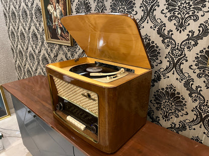 Germany Rekord225 Lamp Radio With RECORD | Vintage Radio | Orjinal Old Radio | Radio | Lamp Radio |