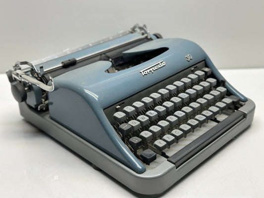 Torpedo 30 Typewriter in Gray and Green - Classic Charm in Dual Colors