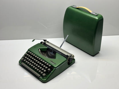 QWERTY Olympia Splendid 33/66 Typewriter - Antique Typewriter, Old Typewriter, Home and Office Decor, Best Gift - Elegant Gray Keys,