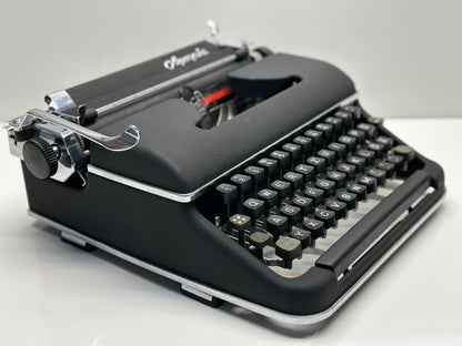 Best Gift! Olympia SM2 Black Typewriter - Premium Quality, Highly Preferred Model, Custom Black Case, Panther-Like Elegance,Antique gift