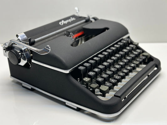 Best Gift! Olympia SM2 Black Typewriter - Premium Quality, Highly Preferred Model, Custom Black Case, Panther-Like Elegance,Antique gift