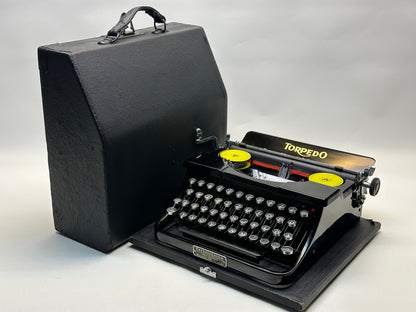 Torpedo Typewriter - Glass Key, 1935 Model, Flawlessly Functional - The Ultimate Gift for Your Friend Seeking the Extraordinary,