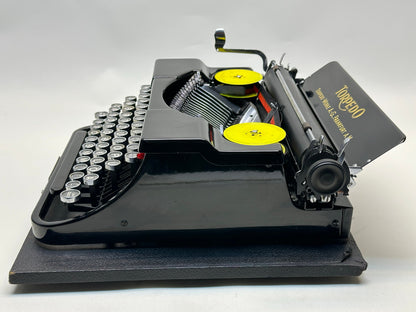 Torpedo Typewriter - Glass Key, 1935 Model, Flawlessly Functional - The Ultimate Gift for Your Friend Seeking the Extraordinary,
