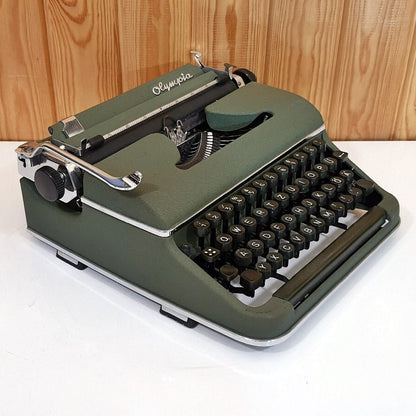 Valentine's day gift,Olympia Sm2 Typewriter | Old Typewriter | Best Typewriter | Green Olympia Sm2 Special Typewriter | Vitange Typewriter |