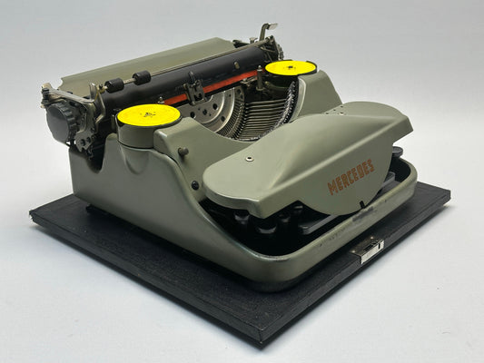 Mercedes Typewriter - Dark Aegean Color with Deep Gunmetal Keyboard- Best Gift