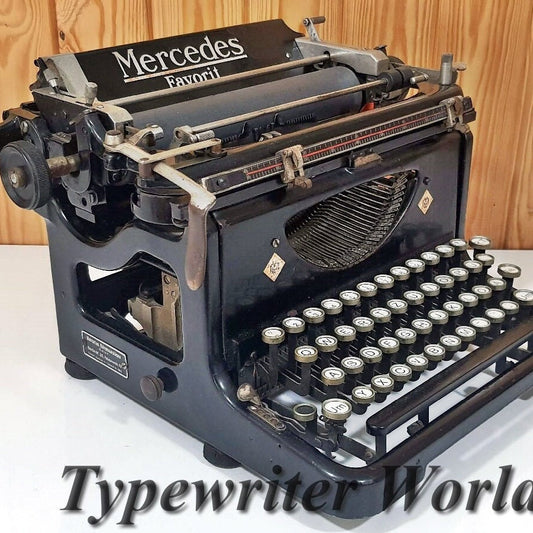 Mercedes Favorit Vintage Manual Typewriter | Working Antique German Typewriter | Error-Free Retro Gift for Writers & Collectors