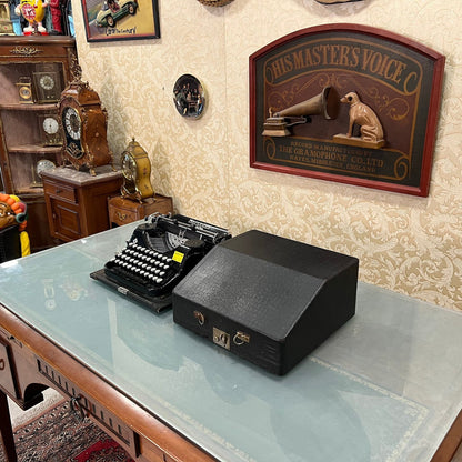 Mercedes Superba Antique Typewriter with A Keyboard, Glass Keys, Original Carrying Case, Fully Functional, Collectible Gift for Writers