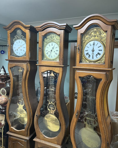 Antique French and English Grandfather Clocks | Key Wind and Weight-Driven Models | 220 cm Tall | Custom Orders Available