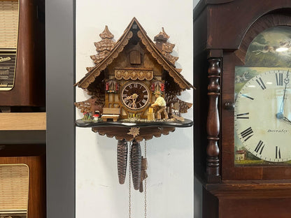 Antique Black Forest Rare Form Cuckoo Clock | Animated | High Condition | All Functions Working Perfectly