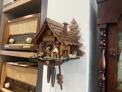 Antique Black Forest Rare Form Cuckoo Clock | Animated | High Condition | All Functions Working Perfectly