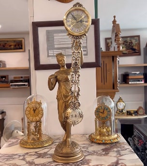 Vintage Japanese Quartz Clock | Rare Form | Fully Functional | Unique Decorated Band | Priced for Value